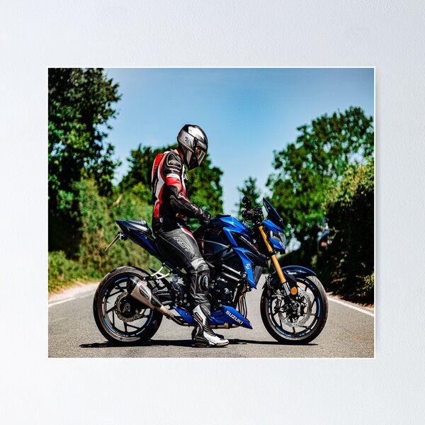 Item preview, Motor cyclist on motorbike designed and sold by Neilchurcherart.