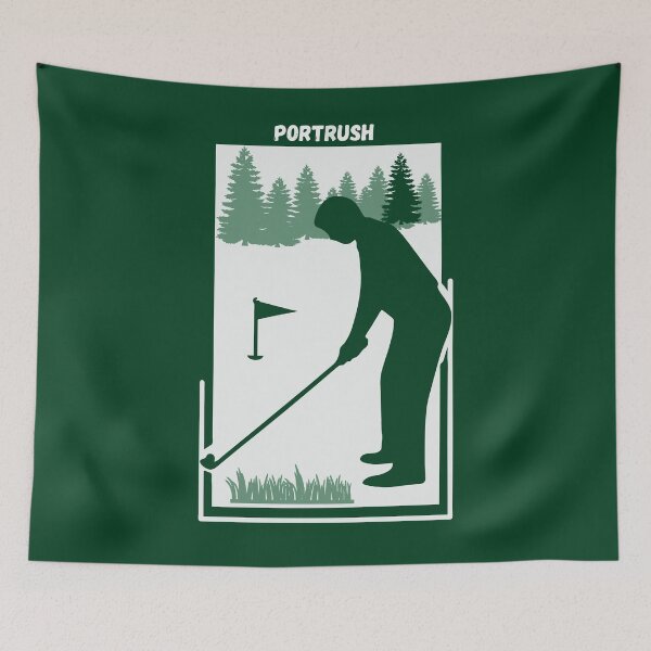 Item preview, Portrush in Northern Ireland, Europe - Golf Old Course Trip Green Vintage Style Poster designed and sold by Vintage-TM.