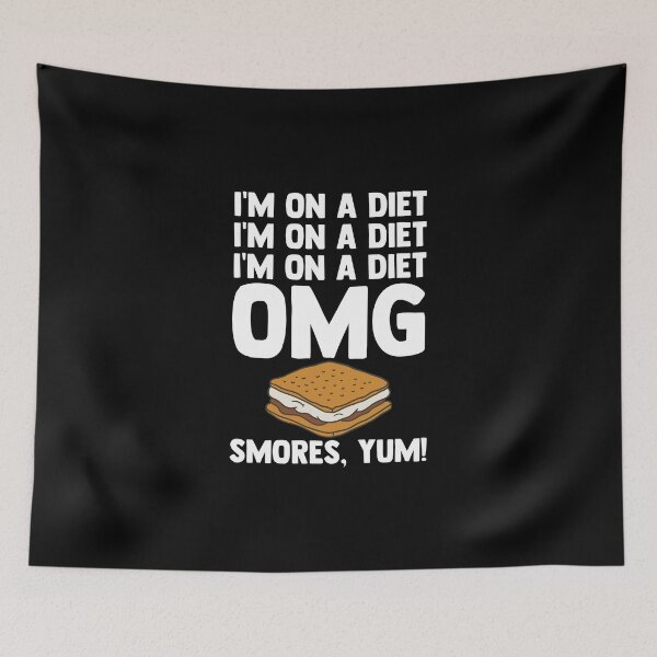 Item preview, I'm On A Diet OMG Smores Yum Campfire Smores Marshmallows designed and sold by Nessshirts.