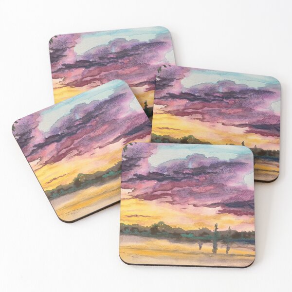 Item preview, Sunset Over Lake designed and sold by Noewi.