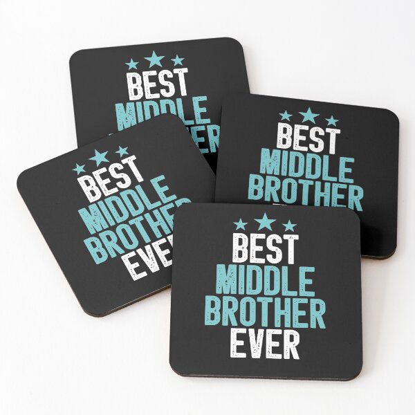 Item preview, Best Middle Brother Ever Funny Sibling Colored Vintage Gift Idea / Brother Birthday Gifts  designed and sold by Chamssou.