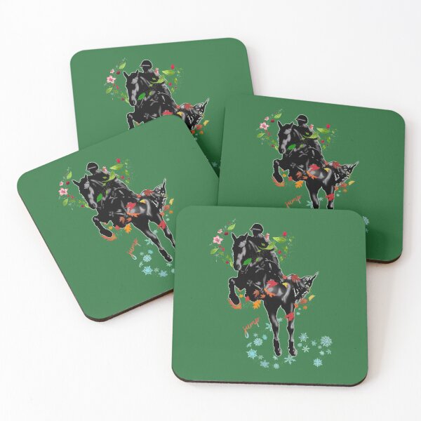 Item preview, Equestrian Horse Jumping Four Seasons  designed and sold by KirstyNadineArt.