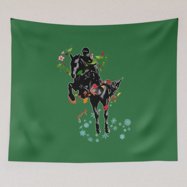 Item preview, Equestrian Horse Jumping Four Seasons  designed and sold by KirstyNadineArt.