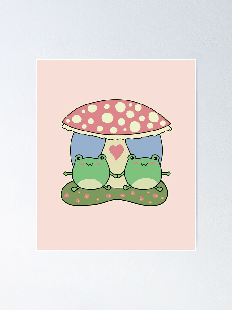 Cute Kawaii Frog Poster for Sale by kevsdesigns