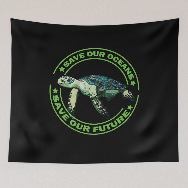 Item preview, Earth Day Turtle Save Our Oceans Save Our Future designed and sold by Basti09.