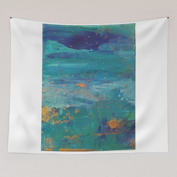 Item preview, Water lilis under the stars designed and sold by JuniperHills8.