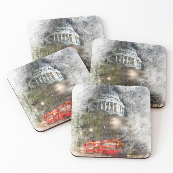 Item preview, St Paul's and London Buses designed and sold by PixelVidArt.