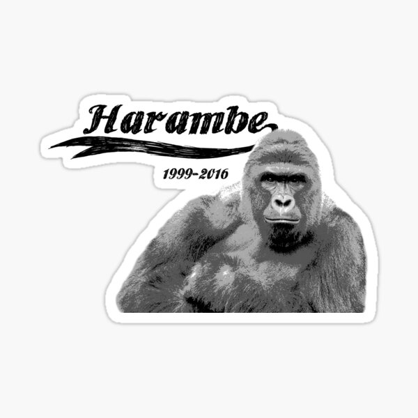 RIP Harambe Sticker