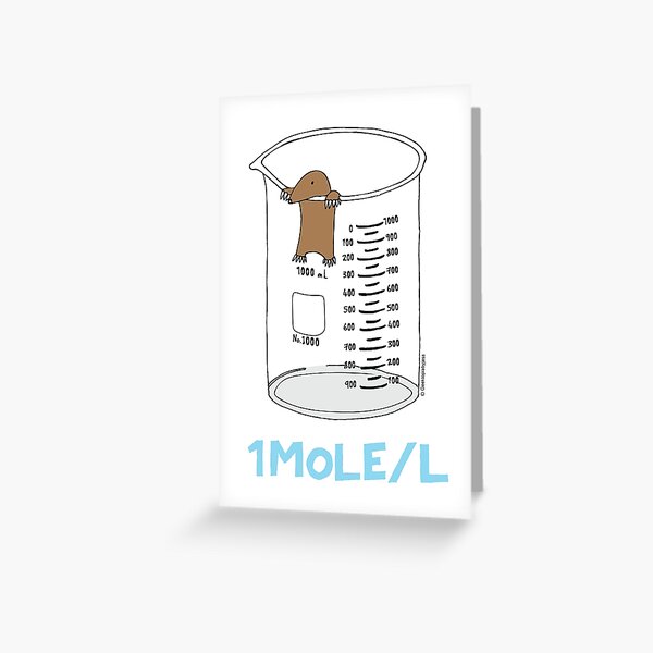 Artikel-Vorschau von Chemie 1 Mol pro Liter für Mol oder Avogadros Tag, designt und verkauft von Geek-topia.