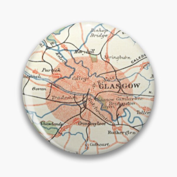 Item preview, GLASGOW & surrounding area map 1899 designed and sold by yourscotland.