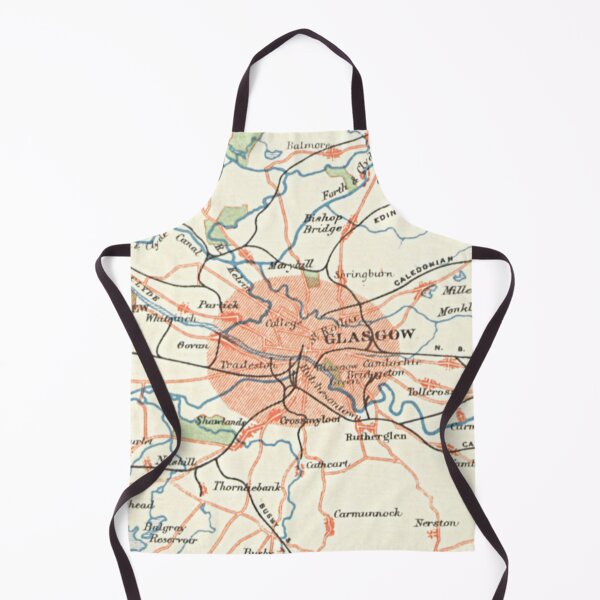 Item preview, GLASGOW & surrounding area map 1899 designed and sold by yourscotland.
