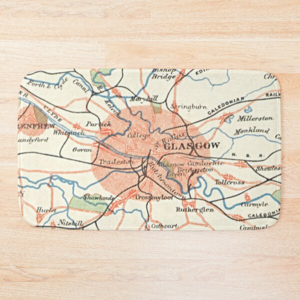 Item preview, GLASGOW & surrounding area map 1899 designed and sold by yourscotland.