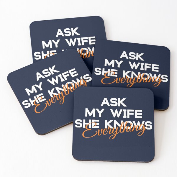 Item preview, Ask my wife she knows everything  designed and sold by TINASTORESHOPE.