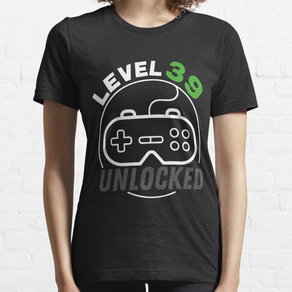  Level 39 Unlocked 39 Years Old Gamer 39th Birthday Gaming  T-Shirt : Clothing, Shoes & Jewelry