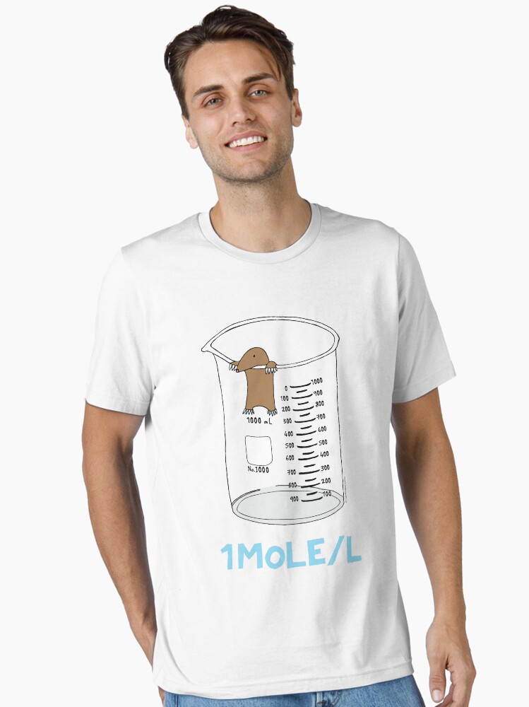 Thumbnail 2 of 7, Essential T-Shirt, Chemistry 1 Mole per Litre for Mole or Avogadro's Day designed and sold by Geek-topia.