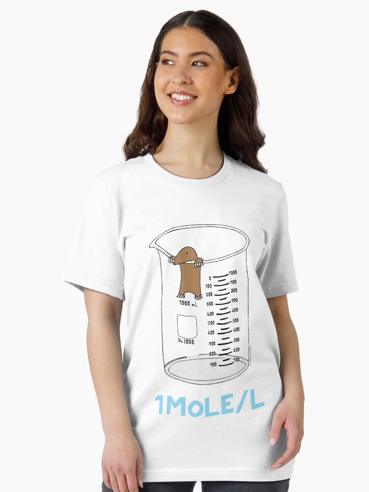 Thumbnail 1 of 7, Essential T-Shirt, Chemistry 1 Mole per Litre for Mole or Avogadro's Day designed and sold by Geek-topia.