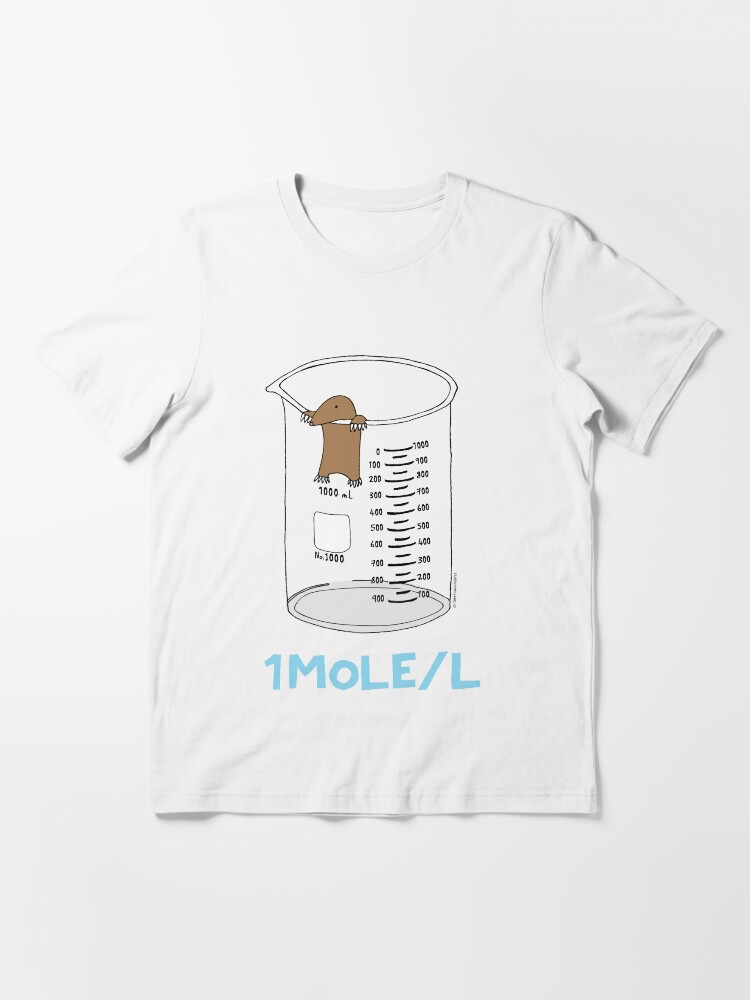 Thumbnail 3 of 7, Essential T-Shirt, Chemistry 1 Mole per Litre for Mole or Avogadro's Day designed and sold by Geek-topia.