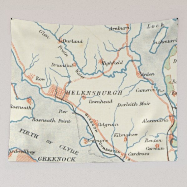 Item preview, HELENSBURGH & surrounding area map 1899 designed and sold by yourscotland.