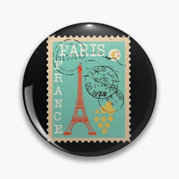 Item preview, Distressed Vintage Paris Postage Stamp designed and sold by Primroaddesigns.