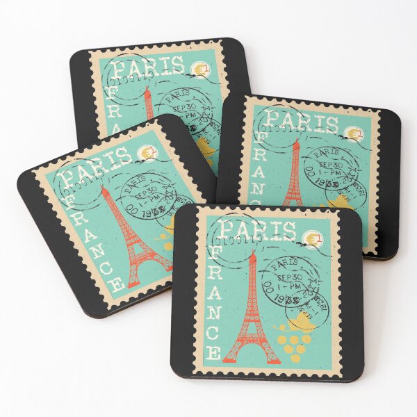 Item preview, Distressed Vintage Paris Postage Stamp designed and sold by Primroaddesigns.
