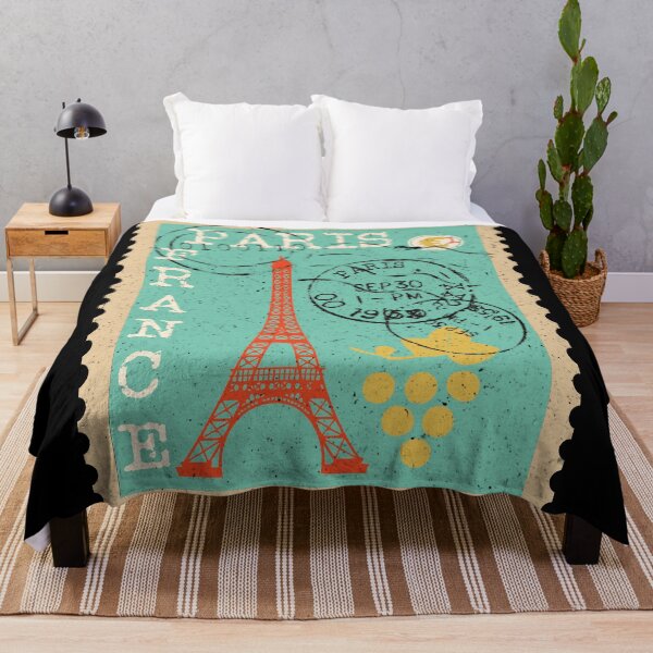 Item preview, Distressed Vintage Paris Postage Stamp designed and sold by Primroaddesigns.