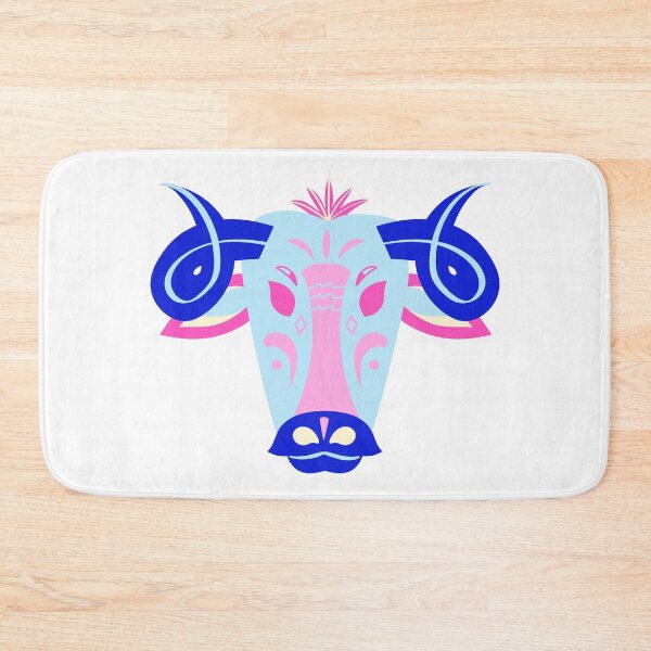 Item preview, Detailed Colorful Year of The Ox Blue Bull Head designed and sold by MIDDLX.