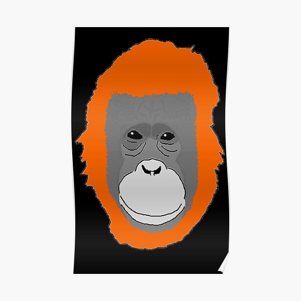 Cartoon Orangutan Posters for Sale | Redbubble Cartoon Orangutan Posters for Sale | Redbubble
