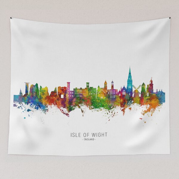 Item preview, Isle of Wight England Skyline designed and sold by ArtPrints.