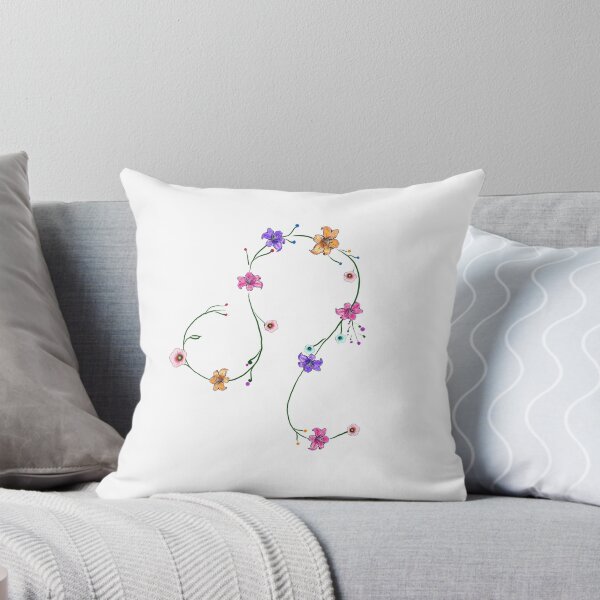 Item preview, Leo Sign With Flowers designed and sold by Dutlu.