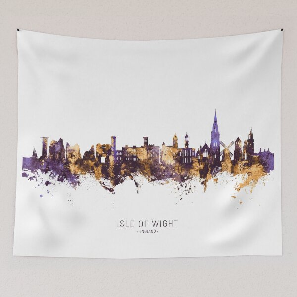 Item preview, Isle of Wight England Skyline designed and sold by ArtPrints.