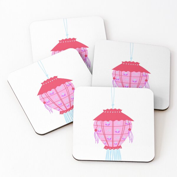 Item preview, Detailed Colorful Year of The Ox Pink and Red Chinese Lantern designed and sold by MIDDLX.