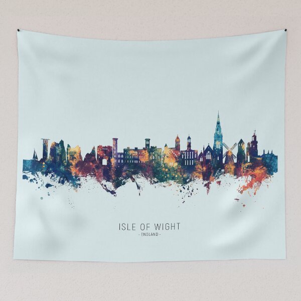 Item preview, Isle of Wight England Skyline designed and sold by ArtPrints.
