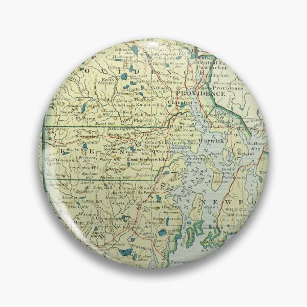 Item preview, Old Rhode Island Map (1921) Vintage The Ocean State Atlas designed and sold by BravuraMedia.