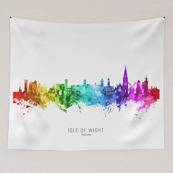 Item preview, Isle of Wight England Skyline designed and sold by ArtPrints.