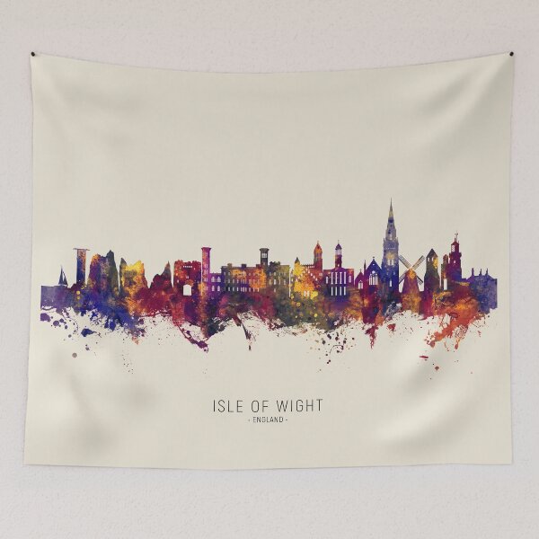 Item preview, Isle of Wight England Skyline designed and sold by ArtPrints.