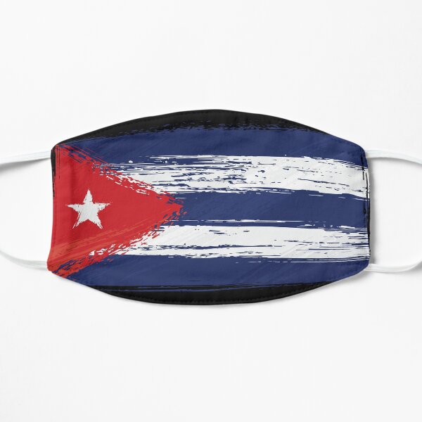 Bandera de cuba Mascarilla plana