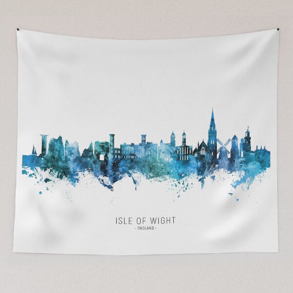 Item preview, Isle of Wight England Skyline designed and sold by ArtPrints.