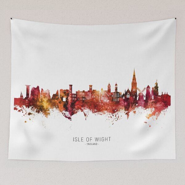 Item preview, Isle of Wight England Skyline designed and sold by ArtPrints.