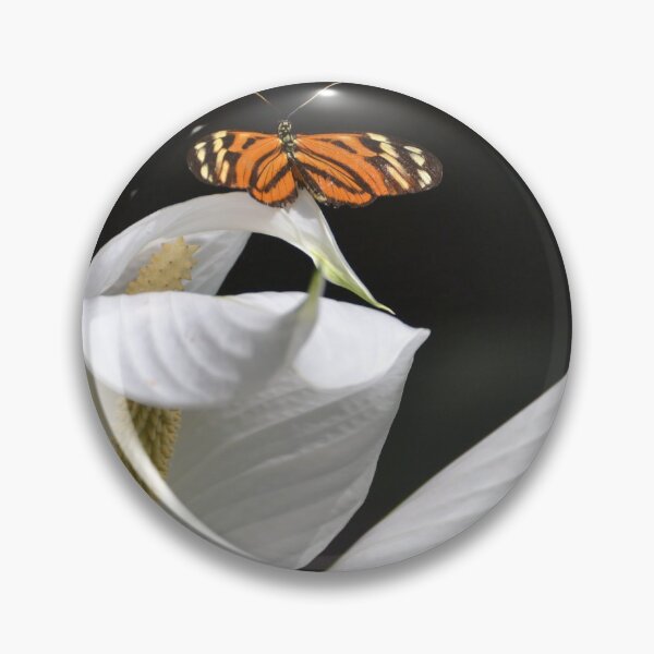 Item preview, Tiger Longwing on Peace Lily designed and sold by Kathleen Brant.