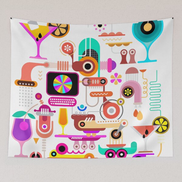 Item preview, Pop Art Colorful Cocktail Machine designed and sold by Jane Nichole.