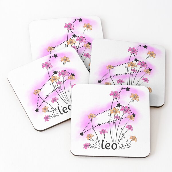 Item preview, Leo Sign With Flowers designed and sold by Dutlu.