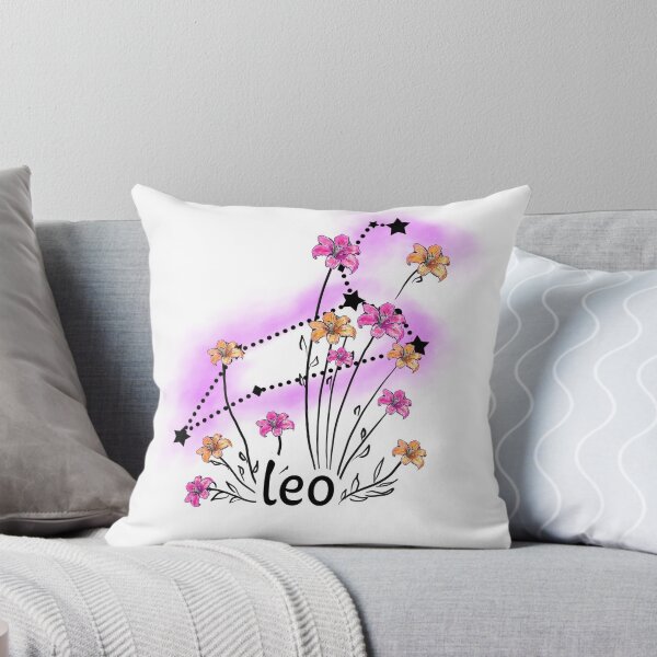 Item preview, Leo Sign With Flowers designed and sold by Dutlu.