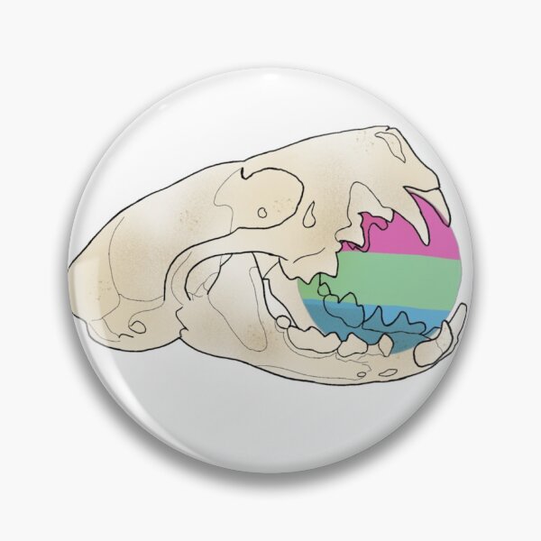 Item preview, Polysexual Pride Skull designed and sold by noxW.