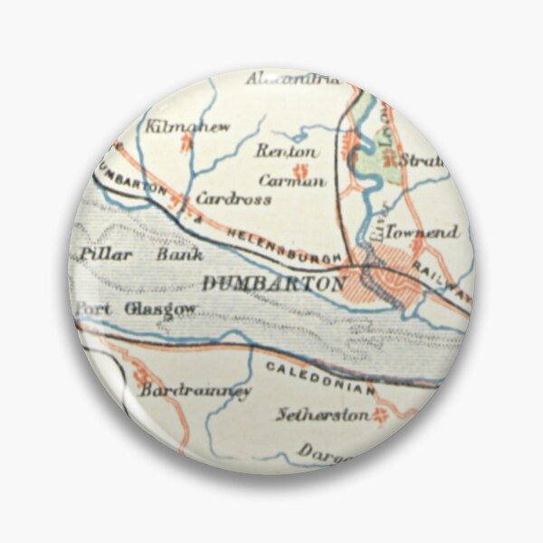 Item preview, DUMBARTON & surrounding area map 1899 designed and sold by yourscotland.