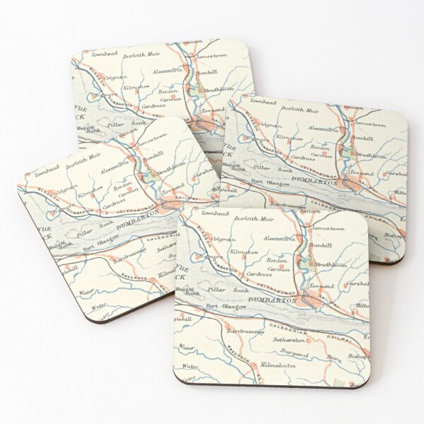 Item preview, DUMBARTON & surrounding area map 1899 designed and sold by yourscotland.
