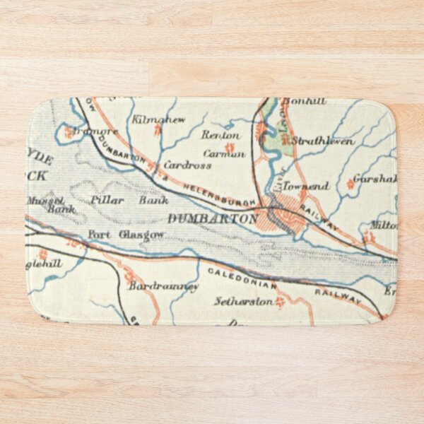 Item preview, DUMBARTON & surrounding area map 1899 designed and sold by yourscotland.