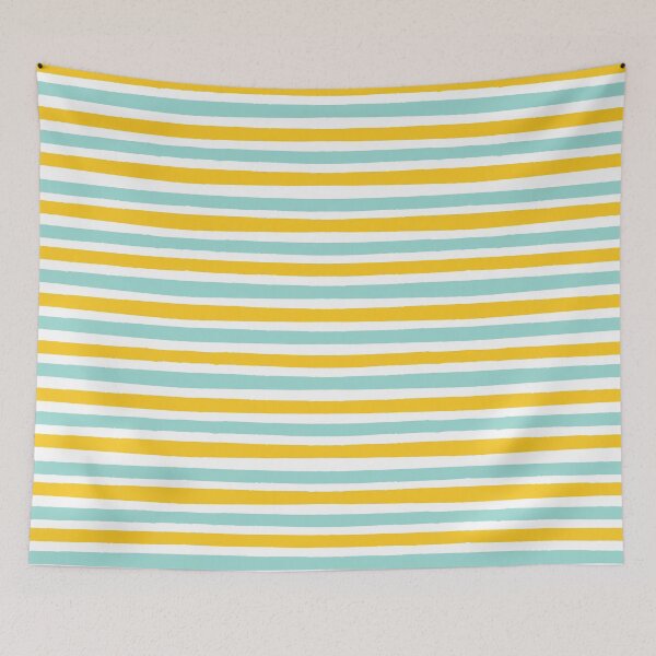 Item preview, Yellow and Blue Stripes designed and sold by MutchiDesign.