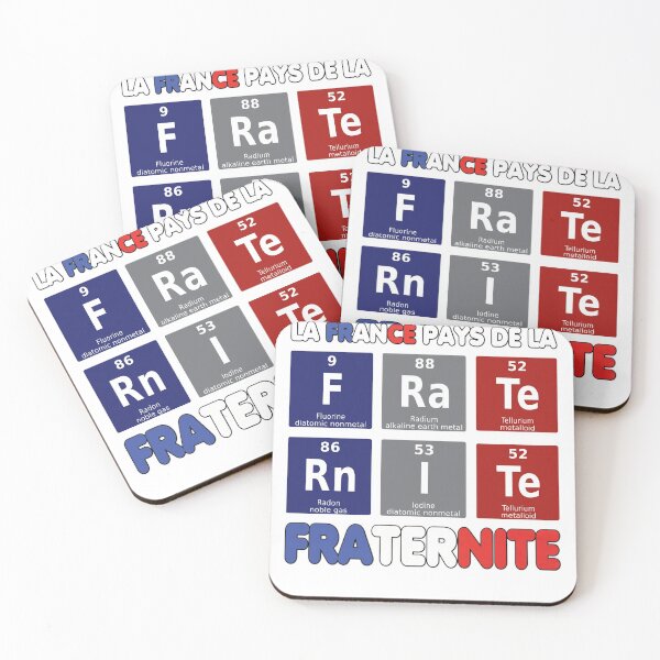 Item preview, France Country of Fraternity - Periodic Table - F Ra Te Rn I Te designed and sold by Tee-tude.