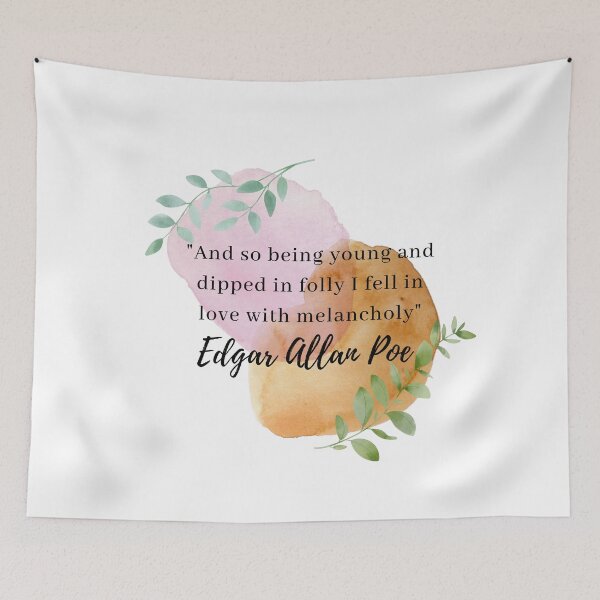 Item preview, Edgar Allan Poe Watercolor Quote designed and sold by SunnyGreenShop.