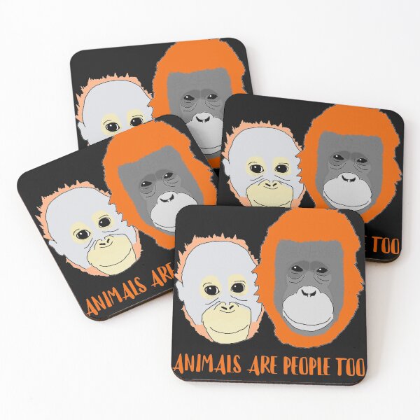 Item preview, Animals Are People Orangutans designed and sold by RevolutionInPaint.